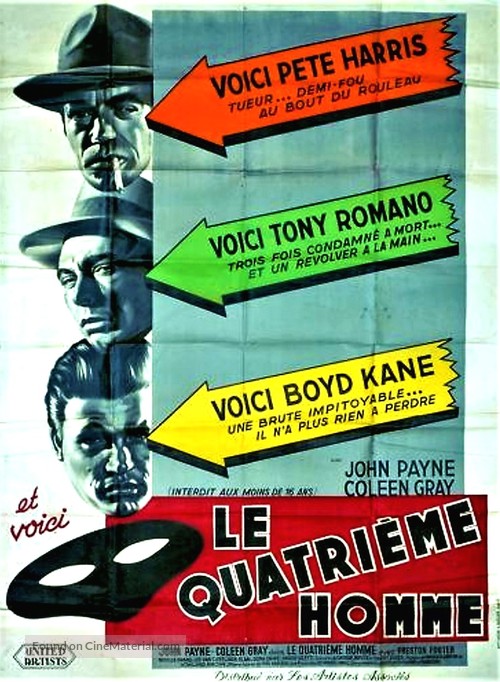 Kansas City Confidential - French Movie Poster