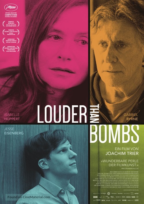 Louder Than Bombs - German Movie Poster