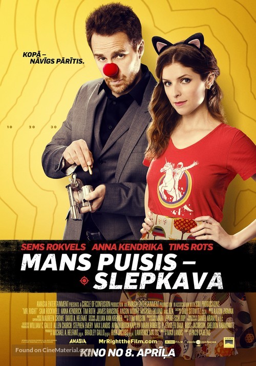 Mr. Right - Latvian Movie Poster