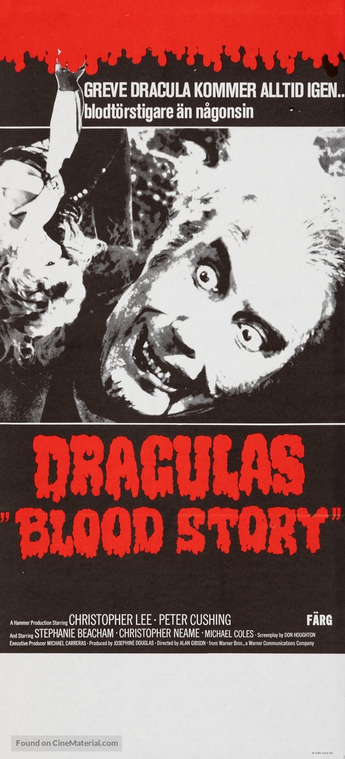 Dracula A.D. 1972 - Swedish Movie Poster