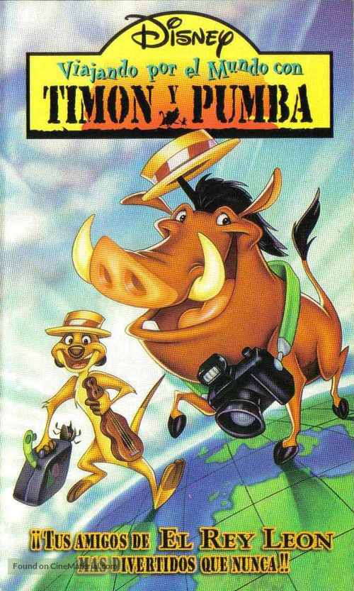 Around the World with Timon &amp; Pumbaa - Mexican VHS movie cover