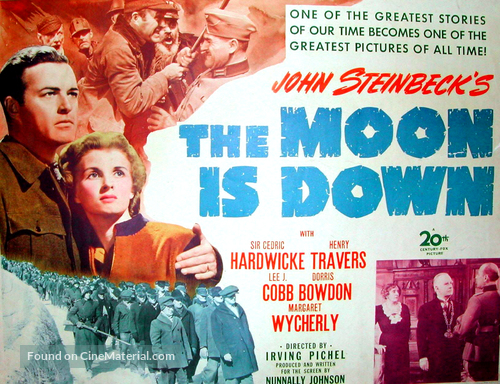 The Moon Is Down - Movie Poster