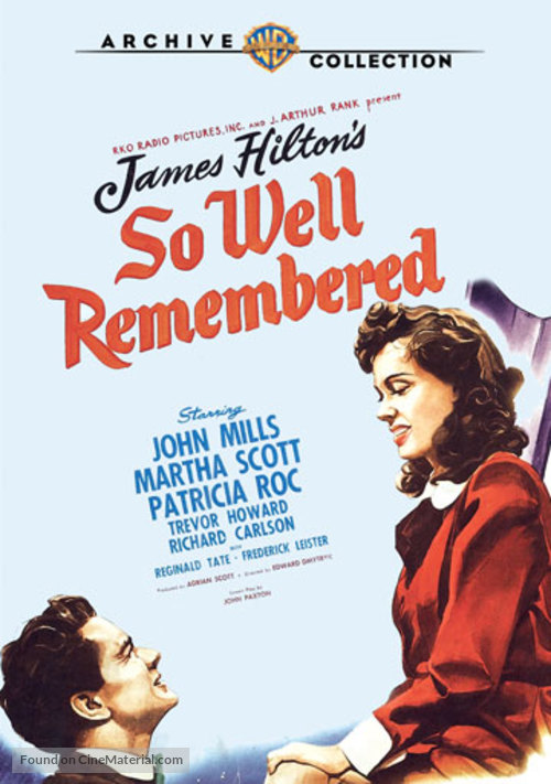 So Well Remembered - Movie Cover