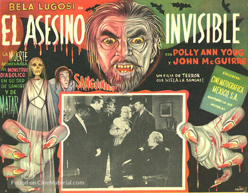 Invisible Ghost - Mexican poster