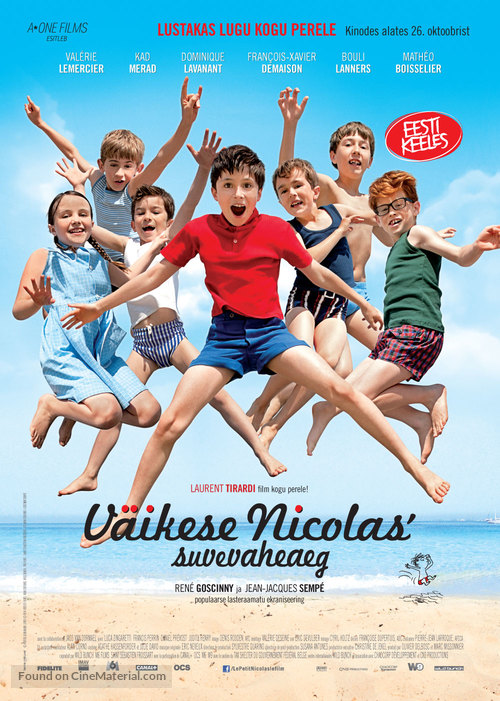 Les vacances du petit Nicolas - Estonian Movie Poster