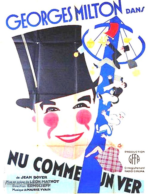 Nu comme un ver - French Movie Poster