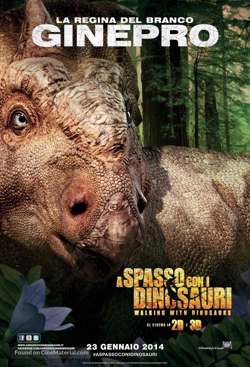 Walking with Dinosaurs 3D - Italian Movie Poster