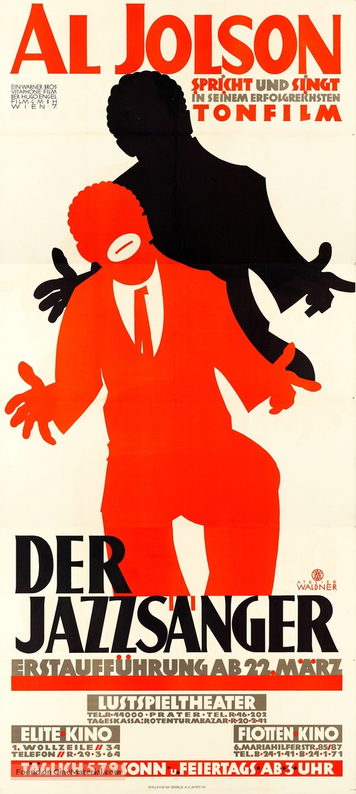 The Jazz Singer - Austrian Movie Poster