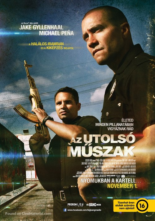 End of Watch - Hungarian Movie Poster
