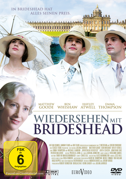 Brideshead Revisited - German Movie Cover