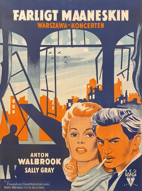 Dangerous Moonlight - Danish Movie Poster