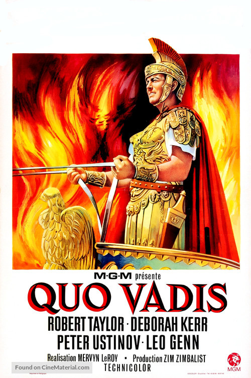 Quo Vadis - Belgian Movie Poster