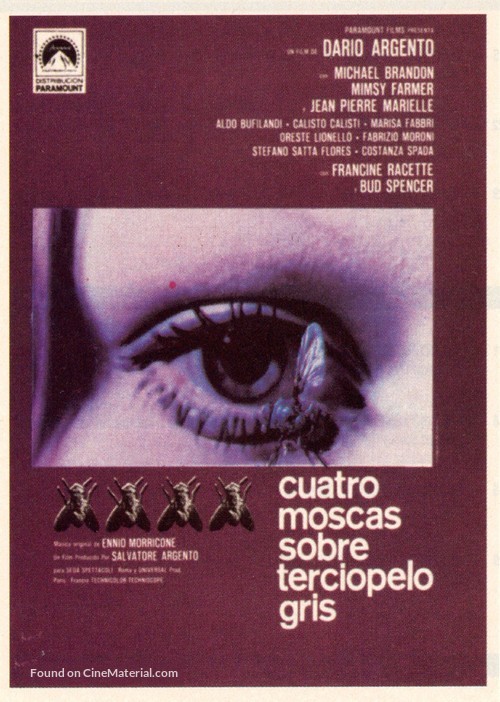 4 mosche di velluto grigio - Spanish Movie Poster