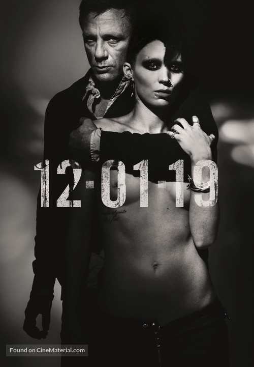 The Girl with the Dragon Tattoo - Hungarian Movie Poster