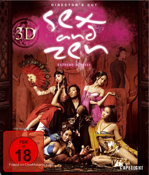 3-D Sex and Zen: Extreme Ecstasy - German Blu-Ray movie cover