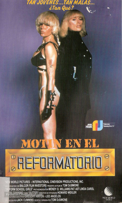 Reform School Girls - Spanish VHS movie cover