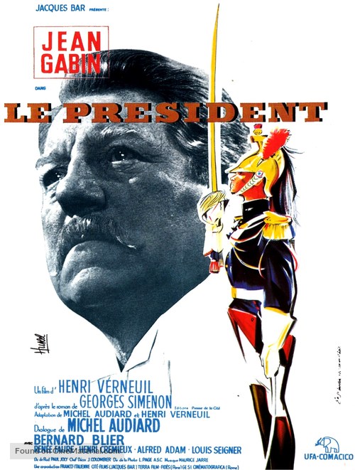 Le pr&eacute;sident - French Movie Poster