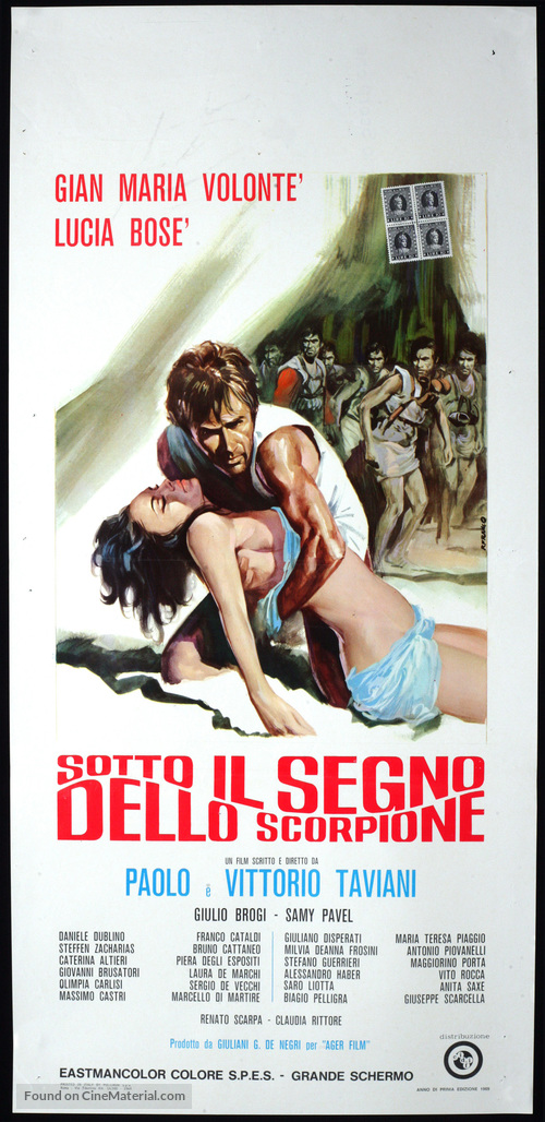 Sotto il segno dello scorpione - Italian Movie Poster