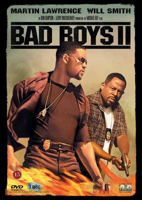 Bad Boys II - Danish Movie Cover