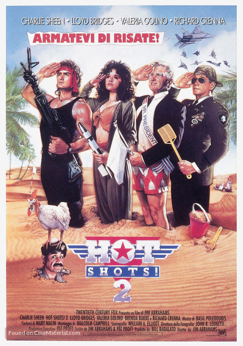 Hot Shots! Part Deux - Italian Movie Poster