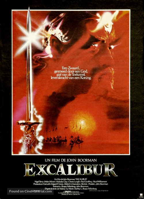 Excalibur - Belgian Movie Poster