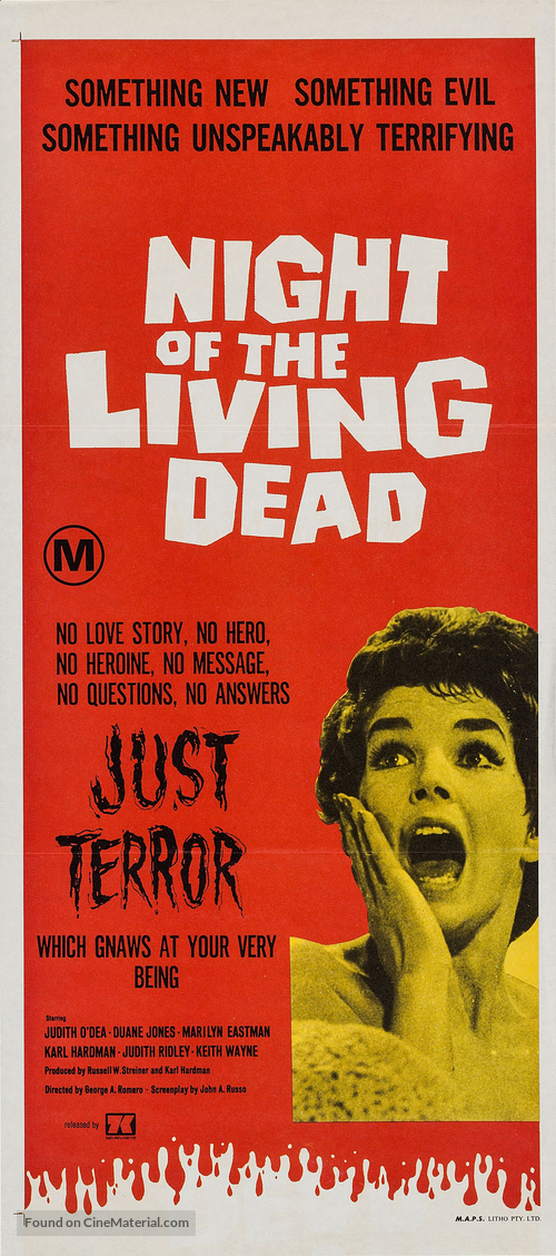 Night of the Living Dead - Australian Movie Poster