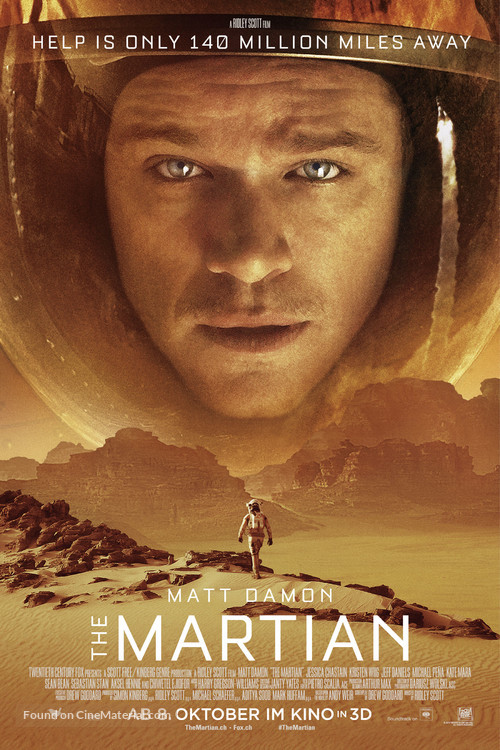 The Martian - Swiss Movie Poster