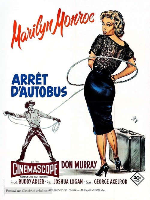 Bus Stop - French Re-release movie poster
