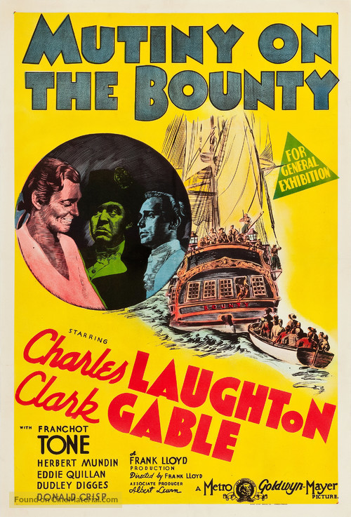 Mutiny on the Bounty - Australian Movie Poster