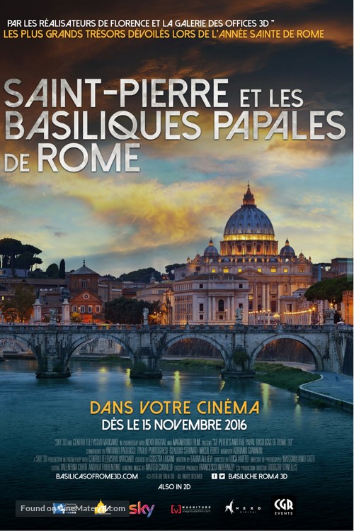 San Pietro e le Basiliche Papali di Roma 3D - French Movie Poster