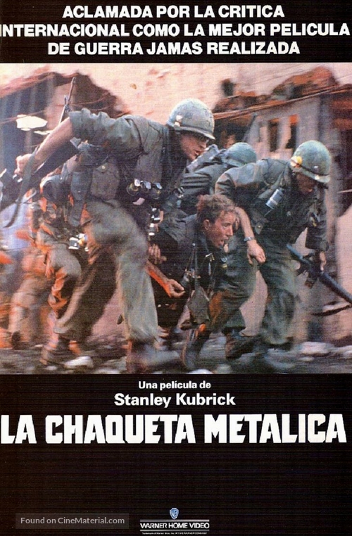 Full Metal Jacket - Spanish VHS movie cover