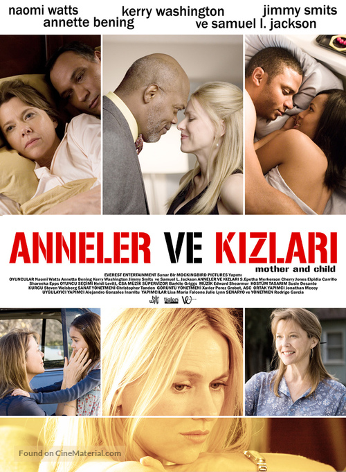 Mother and Child - Turkish Movie Poster