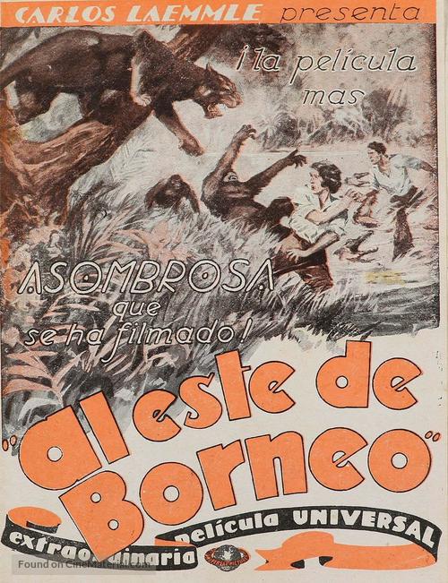 East of Borneo - Spanish Movie Poster