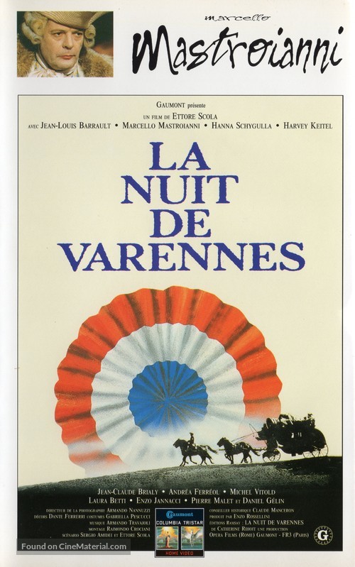 La nuit de Varennes - French VHS movie cover