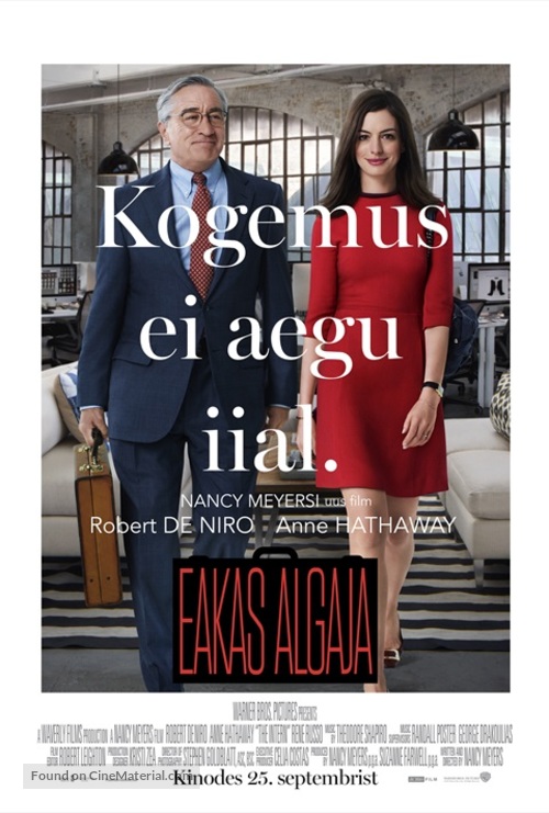 The Intern - Estonian Movie Poster