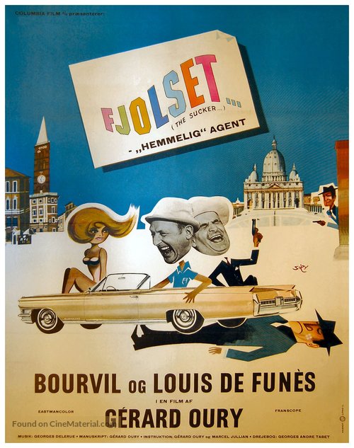 Corniaud, Le - Danish Movie Poster