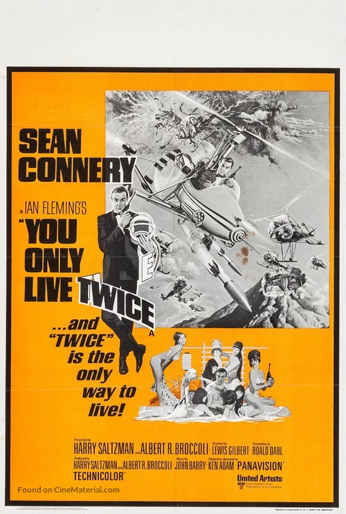 You Only Live Twice - British Movie Poster