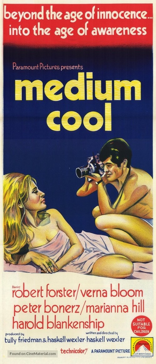 Medium Cool - Australian Movie Poster