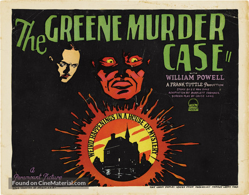 The Greene Murder Case - Movie Poster