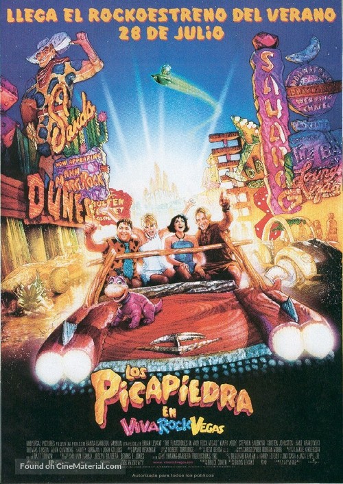 The Flintstones in Viva Rock Vegas - Spanish Movie Poster