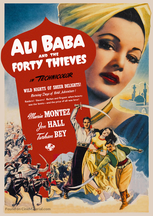 Ali Baba and the Forty Thieves - British Movie Poster