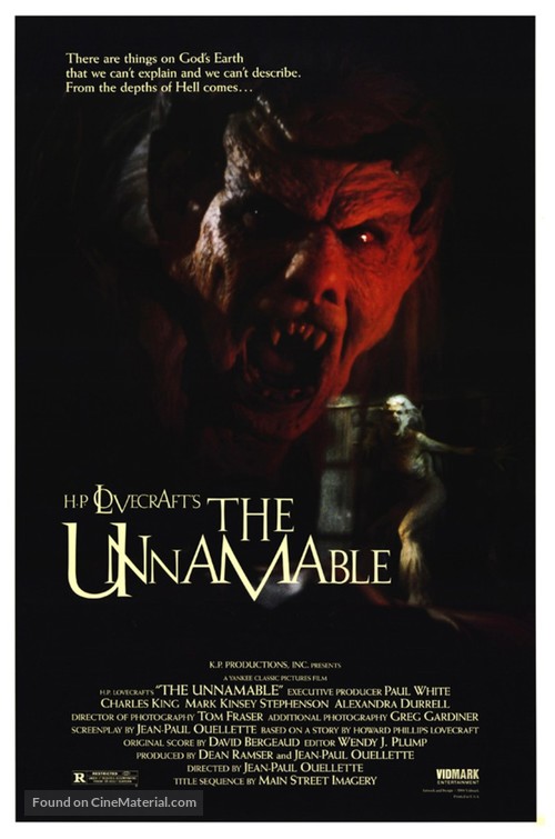 The Unnamable - Movie Cover