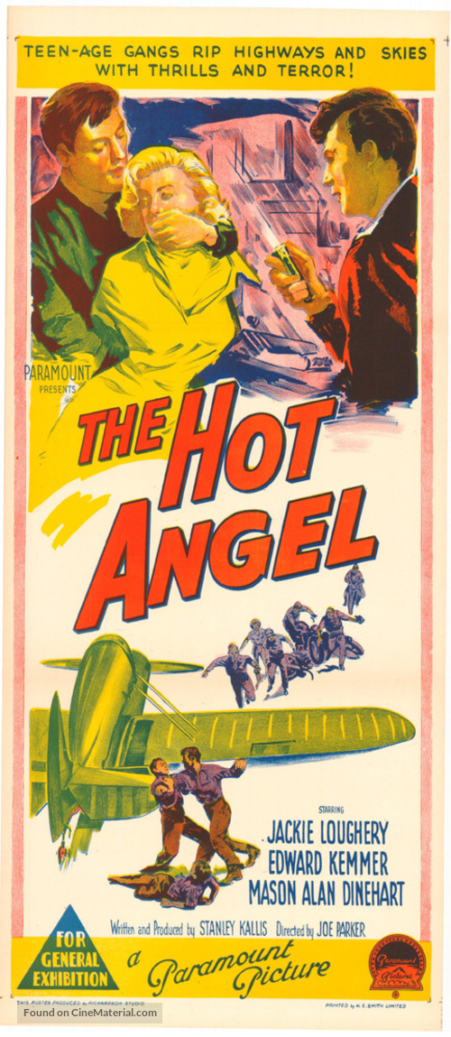 The Hot Angel - Australian Movie Poster