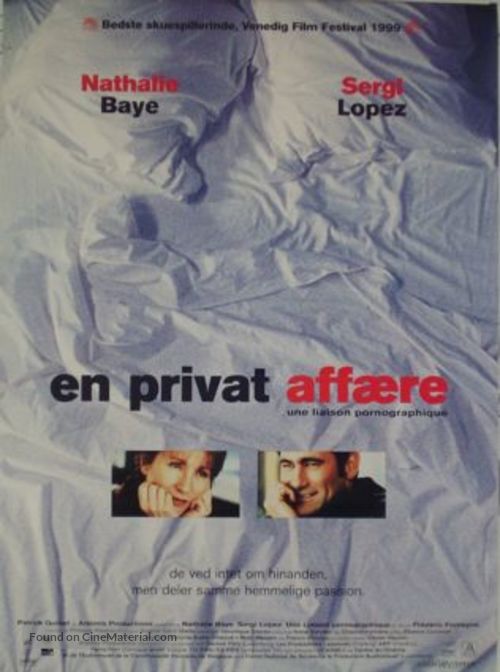 Une liaison pornographique - Danish Movie Poster
