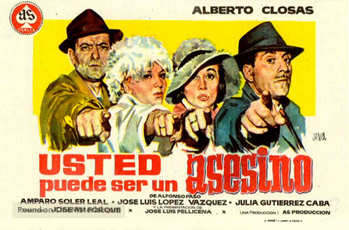 Usted puede ser un asesino - Spanish Movie Poster