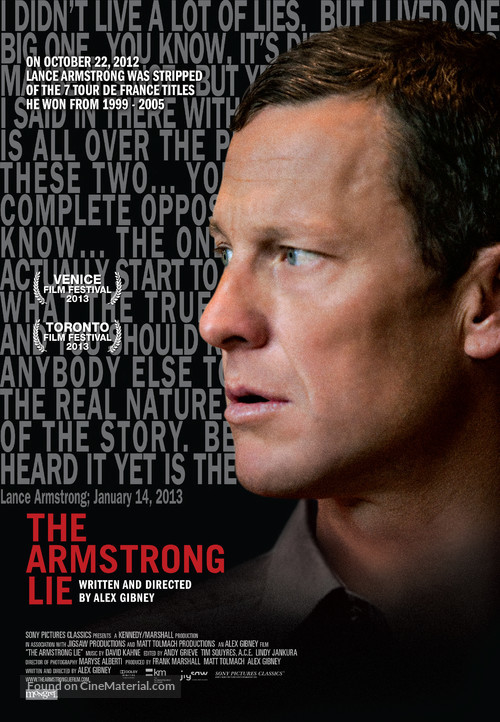 The Armstrong Lie - Canadian Movie Poster
