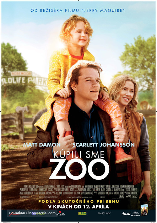 We Bought a Zoo - Slovak Movie Poster