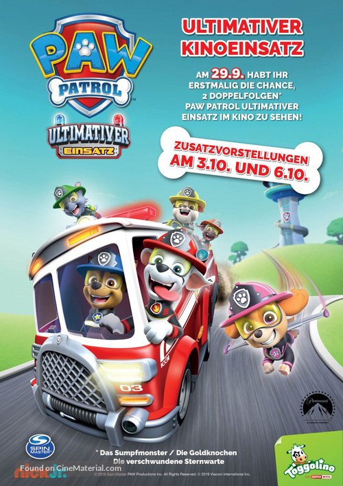 &quot;PAW Patrol&quot; - German Movie Poster