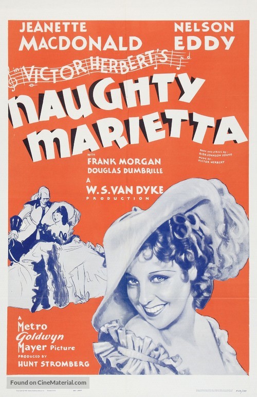 Naughty Marietta - Re-release movie poster
