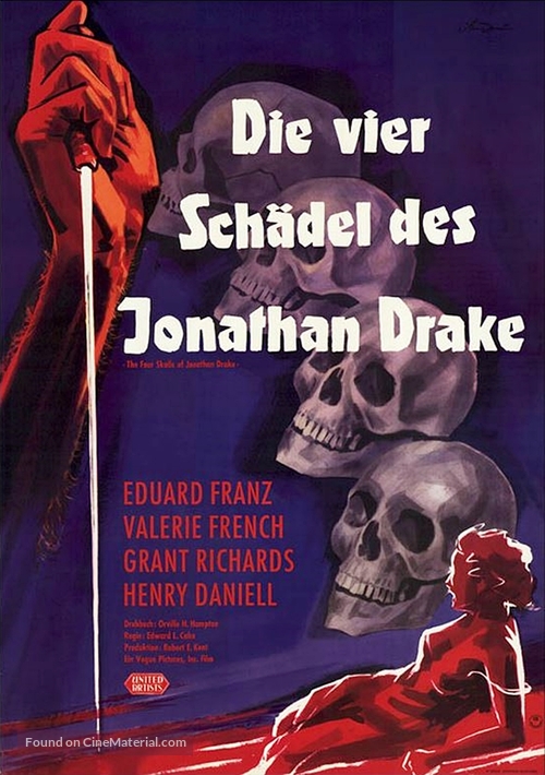 The Four Skulls of Jonathan Drake - German Movie Poster